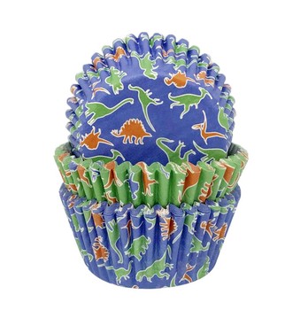 DINOSAUR CUPCAKE CASES - PACK OF 75