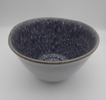 DARK GREY GLAZED SMALL SALAD BOWL