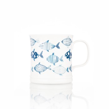 COASTAL FISH NEW BONE CHINA MUG