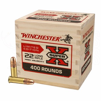 Winchester Super X Limited Edition .22 LR Wooden Box 400 Rounds