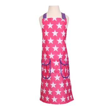 CHILDREN'S PINK STAR PVC APRON