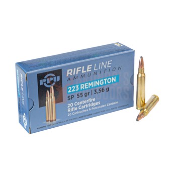 PPU Rifle line ammunition .223 SP 55gr