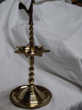 Brass Oil Lamp - Large 12"
