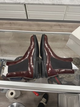 Maison Margiela bordeaux leather Chelsea boots • Brand New [7138] - view 5