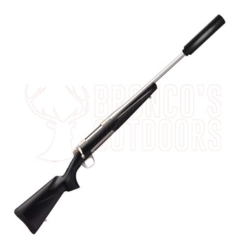 Browning X-Bolt Stainless Steel Stalker .308 Threaded + DPT MK2 14x1 .30 Cal OB Suppressor