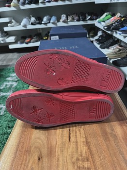 Dior B23 High Top Red Sneaker • Pre-Owned [9729] - view 3