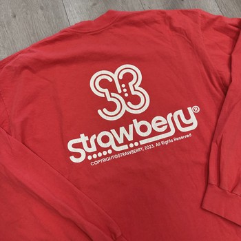 Strawberry Long Sleeve T-Shirt Red • Pre-Owned [5795] - view 4