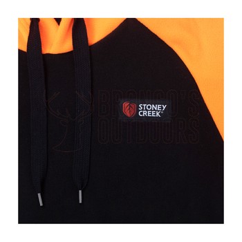 Stoney Creek Kids Hooded Bush Tee Black / Orange