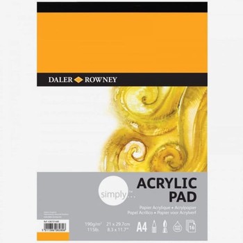 Daler Rowney - Simply Acrylic Pad A4 190g 16SH - D436731400