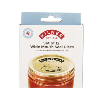 KILNER WIDE MOUTH JAR SEAL DISCS - SET OF 12