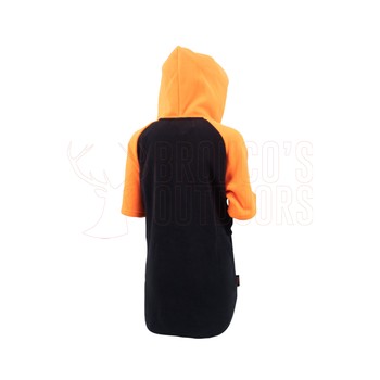 Stoney Creek Kids Hooded Bush Tee Black / Orange