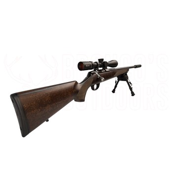 Tikka T1x Hunter 17HMR 20" + Burris Droptine Rimfire 3-9x40 Ballistic Plex + 1/2-20 Suppressor