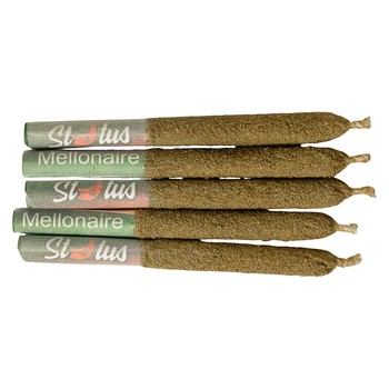 Status Mellonaire Liquid Diamond Infused (Pre-Rolls) / 1.25g / Infused Pre-Rolls (5) / Indica