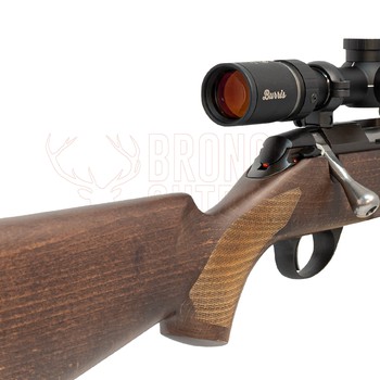 Tikka T1x Hunter .22LR 16" Wood + Burris Droptine Rimfire 3-9x40 Ballistic Plex + 1/2-20 Suppressor