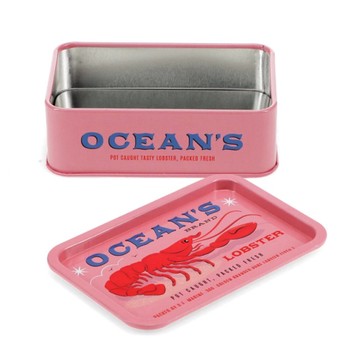 MINI STORAGE TIN - LOBSTER