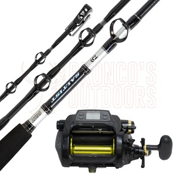 Daiwa Saltist SJ 56T Swivel Tip PE: 6-10 +Daiwa Tanacom 1000 Electric Reel