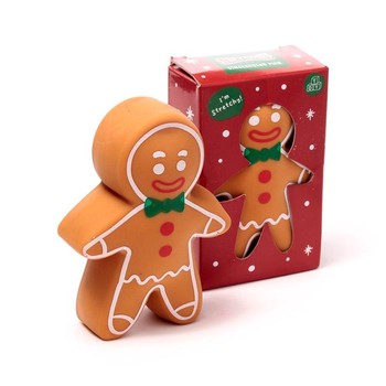 Puckator - Stretchy Baker Street Christmas Gingerbread Man Toy - XTY974