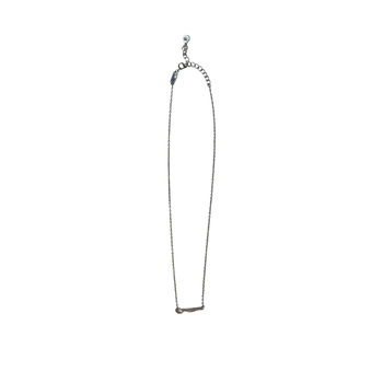 Choker/collarbone ketting Ameland zilver