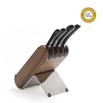 ROBERT WELCH SIGNATURE Q WALNUT BLOCK - 5 PIECE SET