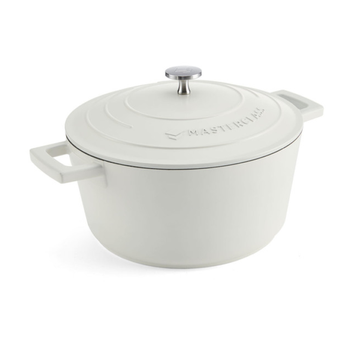 MASTERCLASS NON STICK CASSEROLE - 24CM/4 LITRE - CREAM
