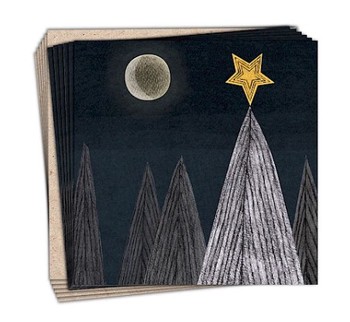 Paperbird - 6 Christmas Tree Cards Charity Pack TKX1043