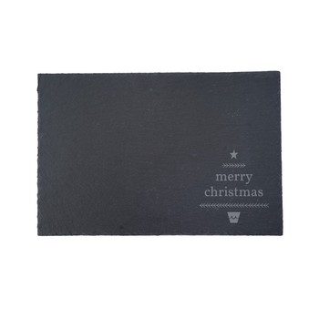 'MERRY CHRISTMAS' SLATE SERVING BOARD