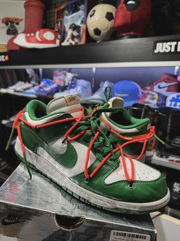 Nike Dunk Low Off-White Pine Green • Pre-Owned [4396] - photo 1