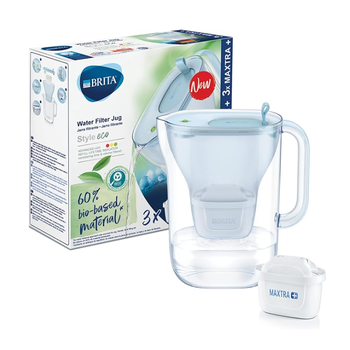 BRITA STYLE ECO 2.4 LITRE WATER FILTER JUG - INCLUDES 3 FILTERS
