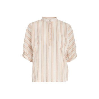 Patricia Blouse · Coral stripe