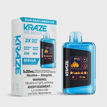 Kraze HD Mega 20K Kraze HD Mega - Blue Razz Lemon Ice