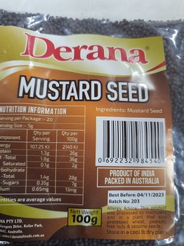 Derana Musterd Seeds 100g