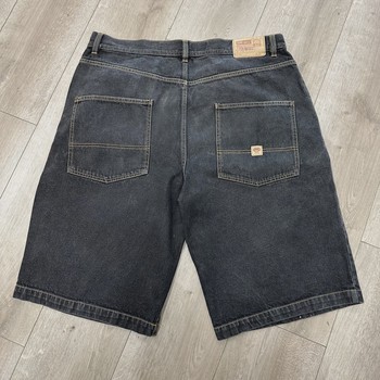 Ecko Unltd. "Denim Foundry" Loose-Fit Black Denim Jorts • Pre-Owned [6042] - view 3