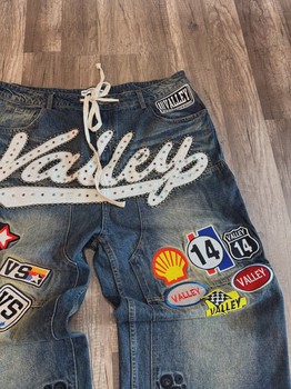Vale Forever 1980's Carpenter Denim Pant Blue Denim sz 34 • Pre-Owned [3027] - view 2