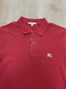 Burberry Brit Men's Cotton Piqué Polo Shirt red • Pre-Owned [6758] - view 5