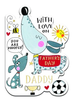 Rachel Ellen - Father'S Day Cookie Cutters - You Are Woofly Daddy/Dogs - Fdcookie02
