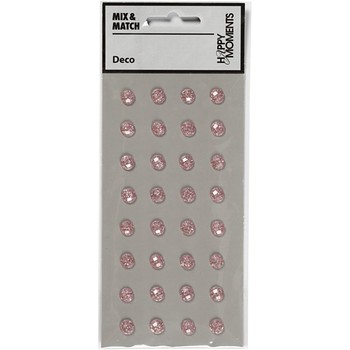 Creative Craft Rhinestones 8mm Pink / Light Red