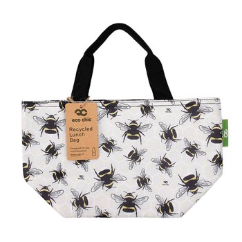 GREY BUMBLE BEE LUNCH BAG