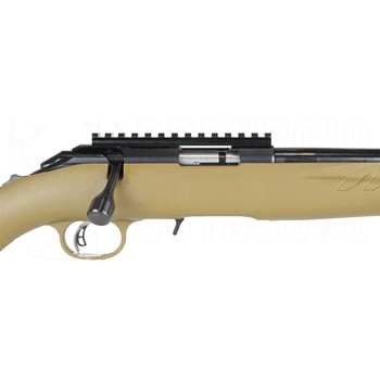 Ruger American Ranch Rimfire .22 LR Blued 16" Threaded Tan