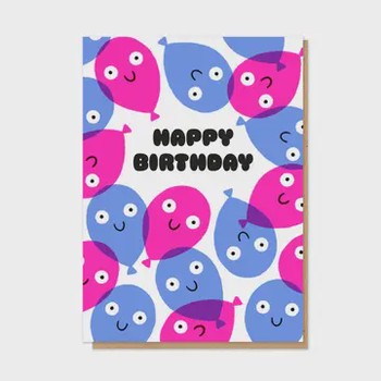 Stormy Knight -Balloon Bonanza letterpress card-P&P012