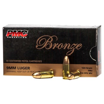 PMC Bronze 9mm Luger 124gr FMJ 1000 Rounds