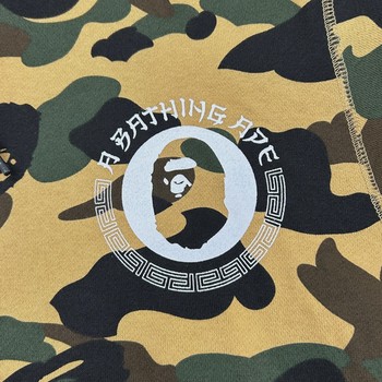 BAPE 1st Camo Kanji Pullover Hoodie Yellow • Brand New [2686] - view 8