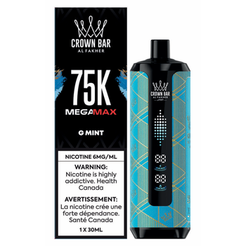 Al Fakher Crown Bar Mega Max 75K - G Mint