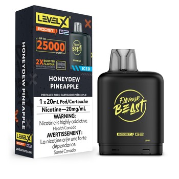 Level X Flavour Beast G2 Boost 25k Pod - Honeydew Pineapple Iced