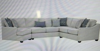 Dakota Dove Left Side Facing 3pc Cuddler Sectional