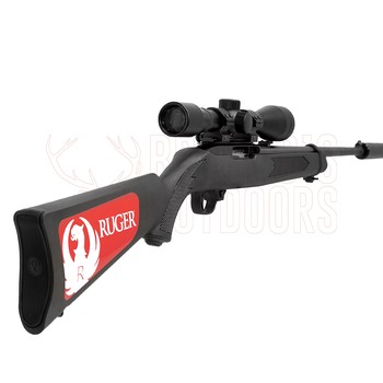 Ruger 10/22 Blued Synthetic .22 LR Rifle + 4x40 Scope + Suppressor