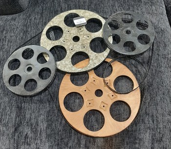 Movie reel wall decor