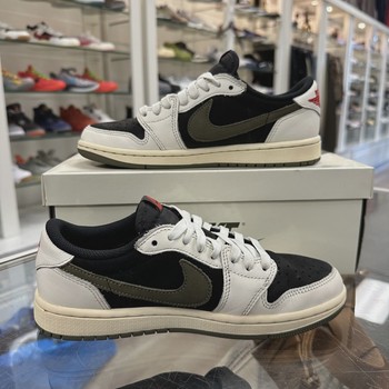 Air Jordan 1 Retro Low Original SP Travis Scott Olive (Women's) • Pre-Owned [0552] - view 4