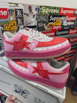 Kaws x Bapesta FS-029 Low Chompers Pink • Pre-Owned [2277] - view 5