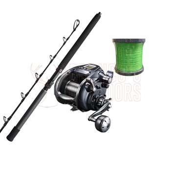 Shimano Status Bluewater 8' - 3pc DDM PE:5-8 Straight Butt Drone + Shimano Forcemaster 9000 + PE:8