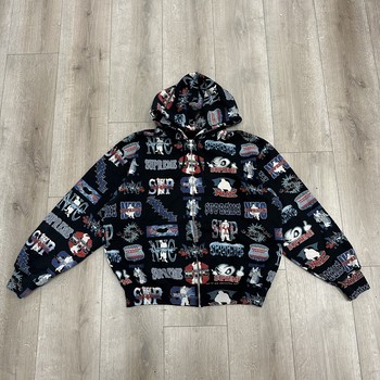 Supreme Flash Zip Up Hooded Sweatshirt • Pre-Owned [9720] - view 3